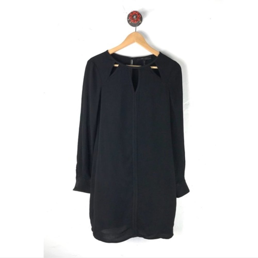 BCBGMaxAzaria Emmalise Black cut out dress size S
